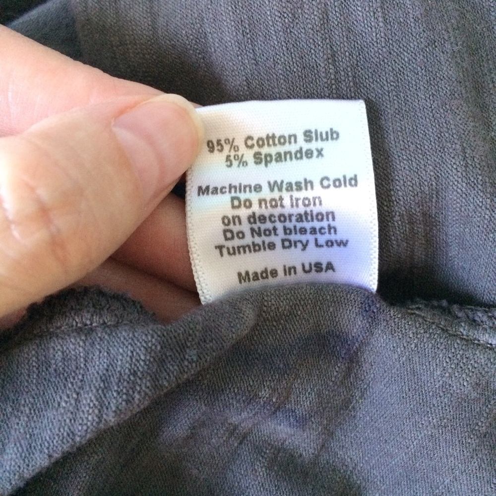 Gray Ombré Cowl Neck Loose Workout Tank Top Size S - Picture 7 of 7